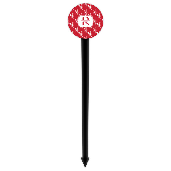 Crawfish Black Plastic 6" Food Pick - Round - Single Pick