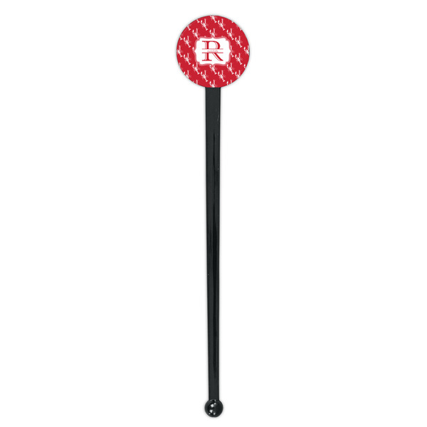 Crawfish Black Plastic 7" Stir Stick - Round - Single Stick