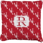 Crawfish Faux-Linen Throw Pillow 18" (Personalized)