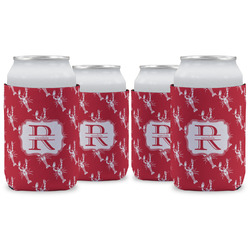 Crawfish Can Cooler (12 oz) - Set of 4 w/ Name and Initial