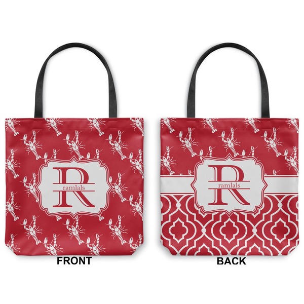 Crawfish Canvas Tote - Front and Back