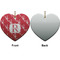 Crawfish Ceramic Flat Ornament - Heart Front & Back (APPROVAL)