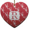 Crawfish Heart Ceramic Ornament w/ Name and Initial