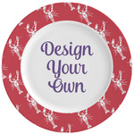 Crawfish Ceramic Dinner Plates (Set of 4) (Personalized)