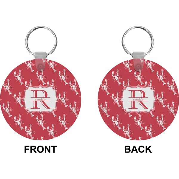 Crawfish Circle Keychain (Front + Back)