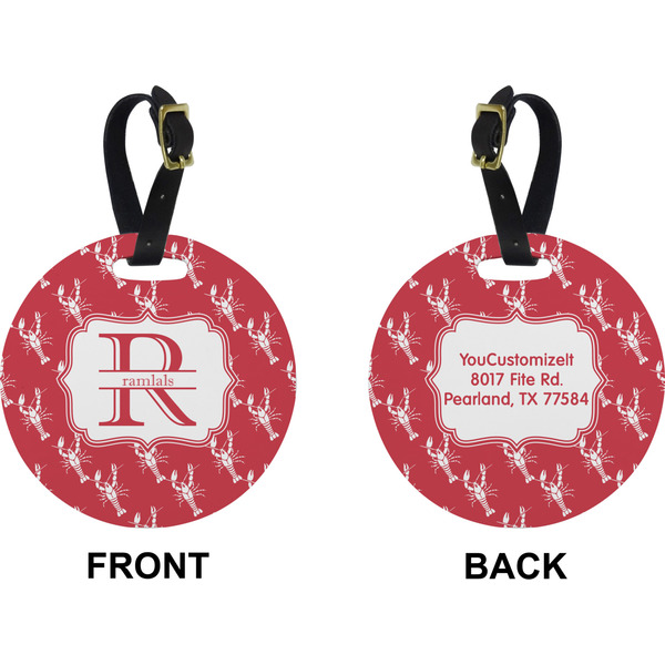 Crawfish Circle Luggage Tag (Front + Back)