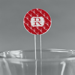 Crawfish 7" Round Plastic Stir Sticks - Clear (Personalized)