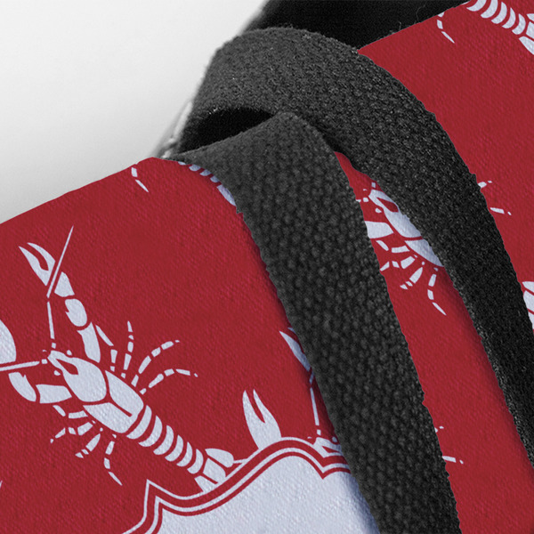 Crawfish Closeup of Tote w/Black Handles