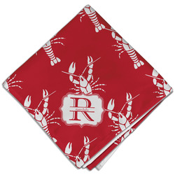 Crawfish Cloth Dinner Napkin - Single w/ Name and Initial