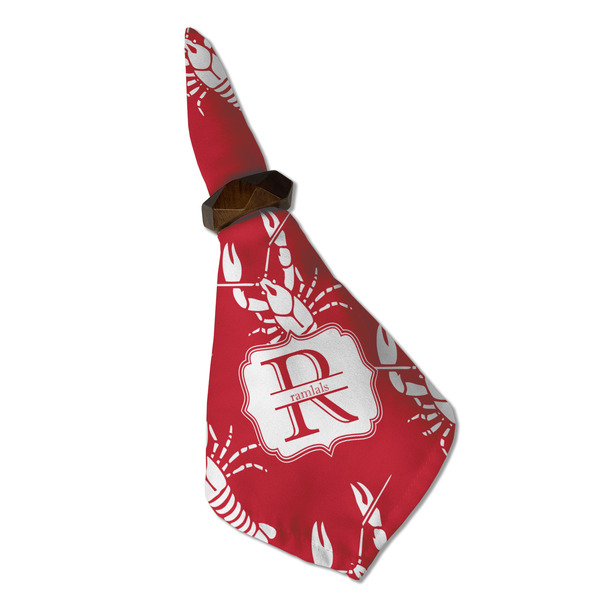 Crawfish Cloth Napkins - Personalized Dinner (Folded in Ring) (MAIN)