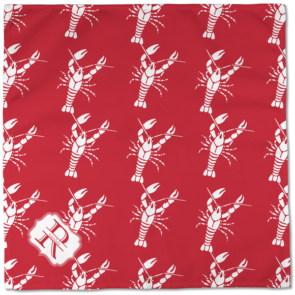 Crawfish Cloth Napkins - Personalized Dinner (Full Open)