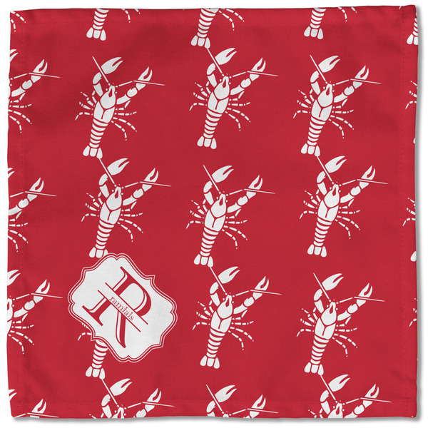 Crawfish Cloth Napkins - Personalized Lunch (Single Full Open)