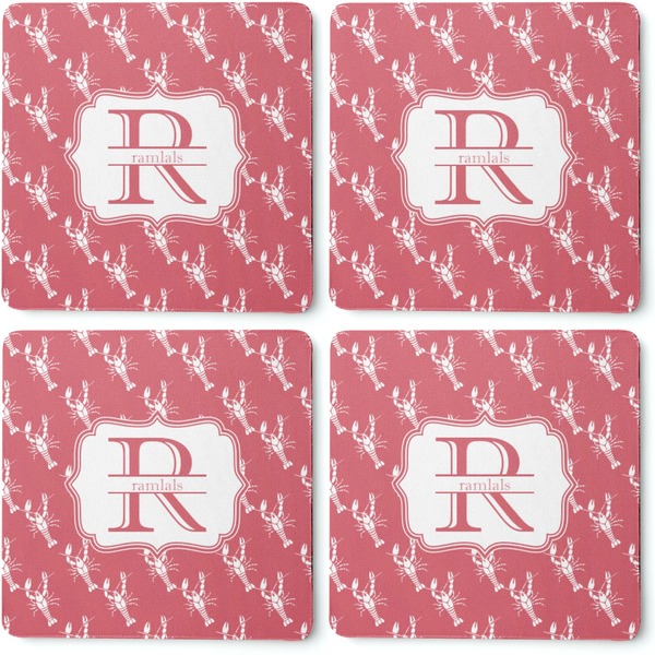 Crawfish Coaster Rubber Back - Apvl