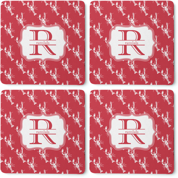 Crawfish Coaster Rubber Back - Apvl