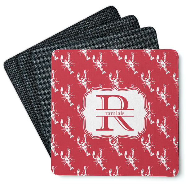 Crawfish Coaster Rubber Back - Main