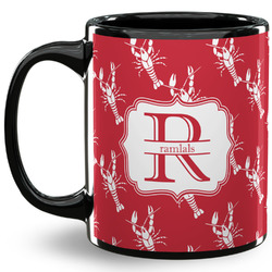 Crawfish 11 Oz Coffee Mug - Black (Personalized)