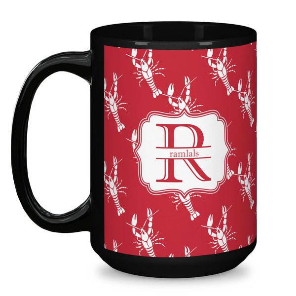 Crawfish Coffee Mug - 15 oz - Black