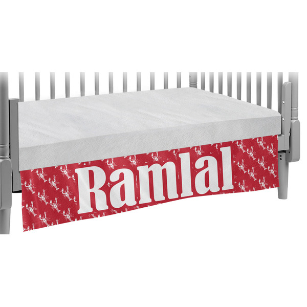 Custom Crawfish Crib Skirt w/ Name and Initial