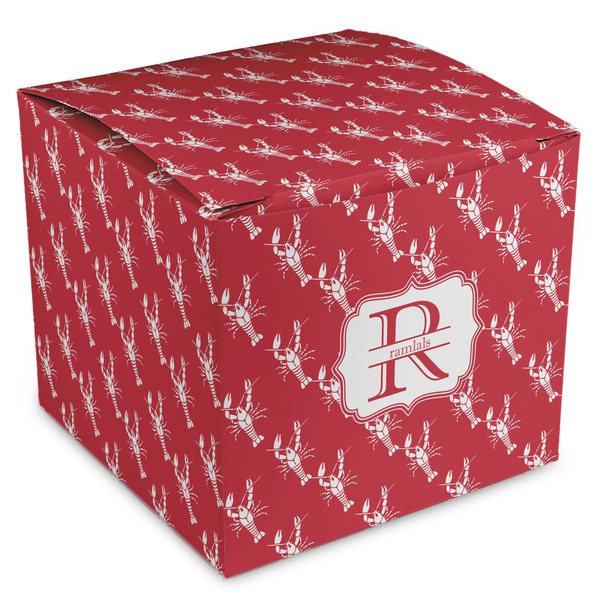 Custom Crawfish Cube Favor Gift Boxes (Personalized)