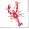 Crawfish Custom Shape Iron On Patches - L - APPROVAL