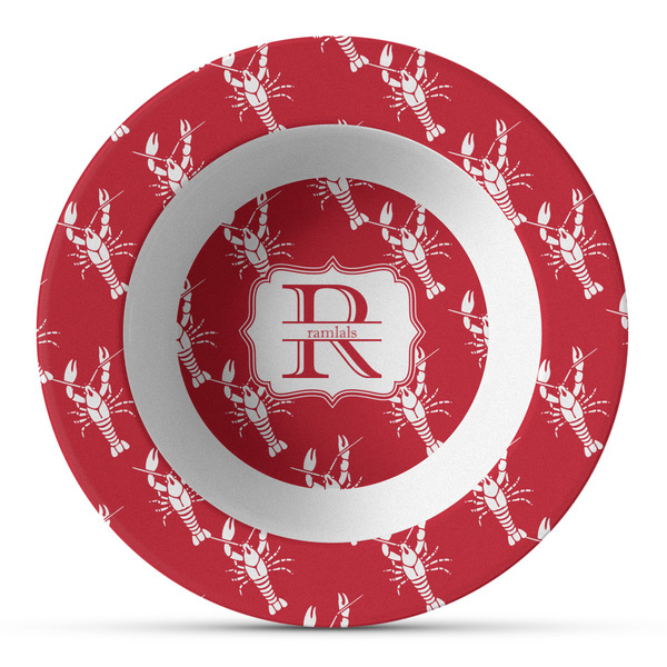 Custom Crawfish Plastic Bowl - Microwave Safe - Composite Polymer (Personalized)