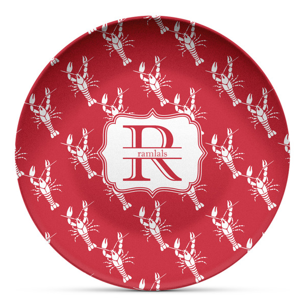 Custom Crawfish Microwave Safe Plastic Plate - Composite Polymer (Personalized)