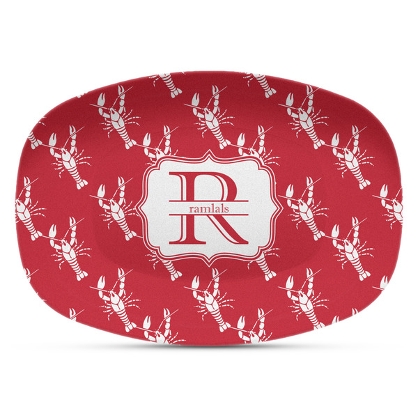 Custom Crawfish Plastic Platter - Microwave & Oven Safe Composite Polymer (Personalized)