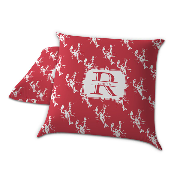 Crawfish Decorative Pillow Case - TWO