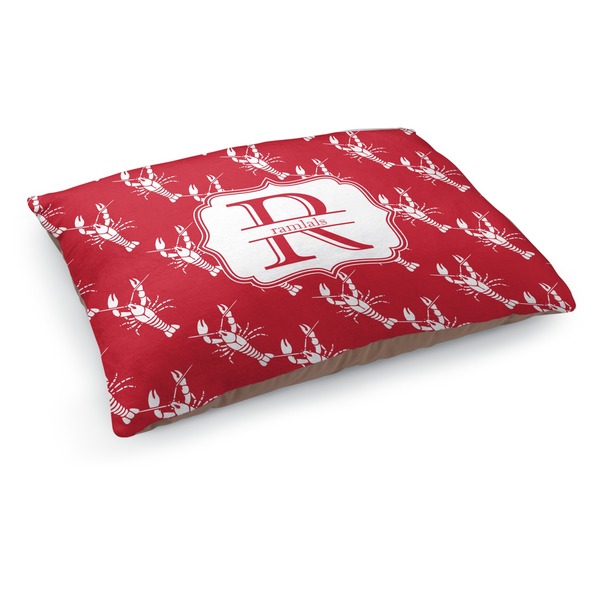 Custom Crawfish Dog Bed - Medium w/ Name and Initial
