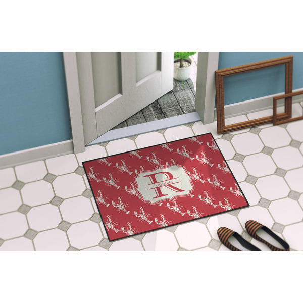 Crawfish Door Mat Lifestyle