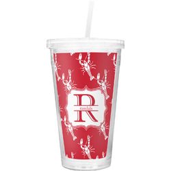 Crawfish Double Wall Tumbler with Straw (Personalized)