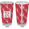 Crawfish Pint Glass - Full Color - Front & Back Views