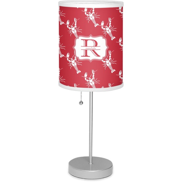 Custom Crawfish Lamp with Drum Shade (Personalized)