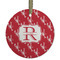 Crawfish Frosted Glass Ornament - Round