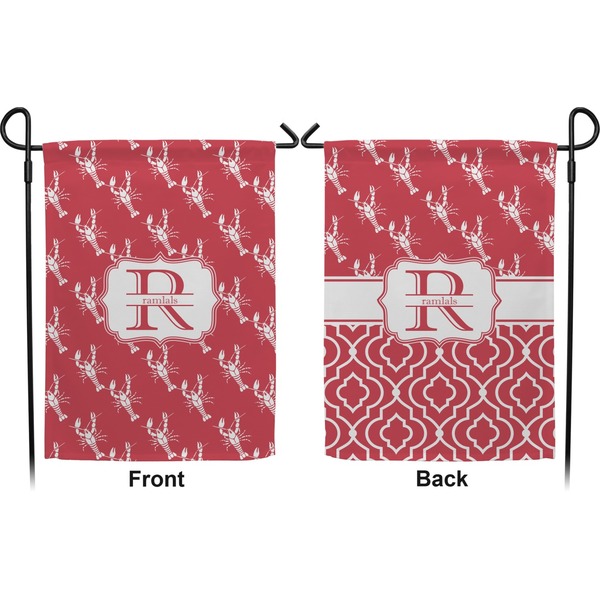 Crawfish Garden Flag - Double Sided Front and Back