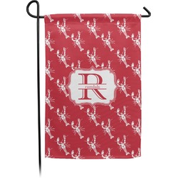 Crawfish Small Garden Flag - Double Sided w/ Name and Initial
