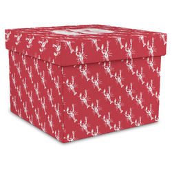 Crawfish Gift Box with Lid - Canvas Wrapped - X-Large (Personalized)