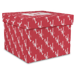 Crawfish Gift Box with Lid - Canvas Wrapped - XX-Large (Personalized)