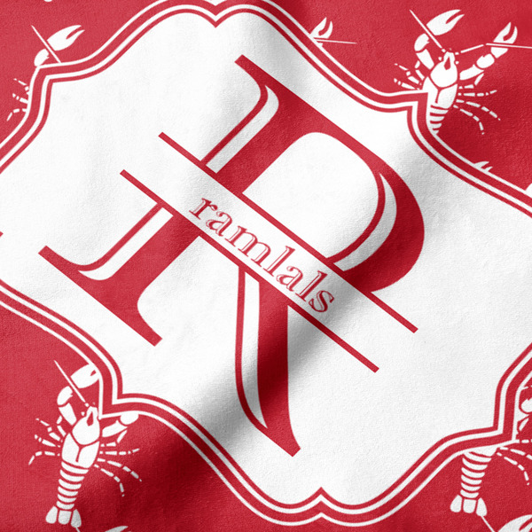 Crawfish Hooded Baby Towel- Detail Close Up