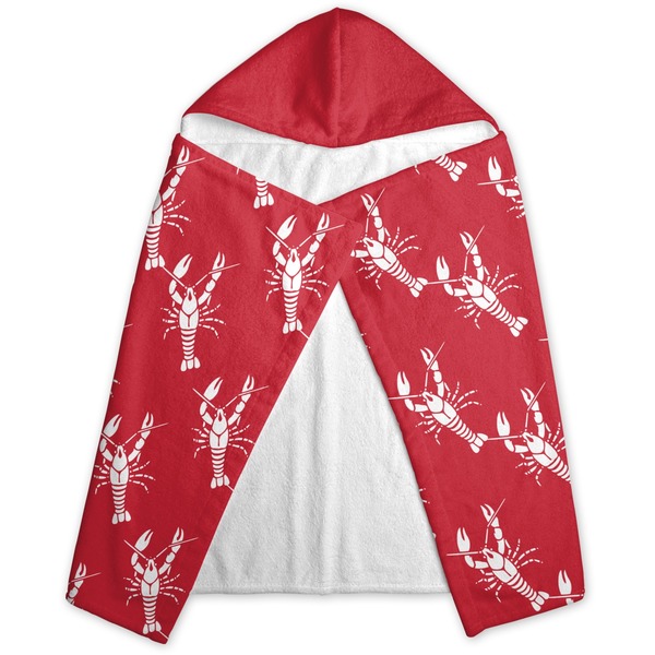 Crawfish Hooded Towel - Folded