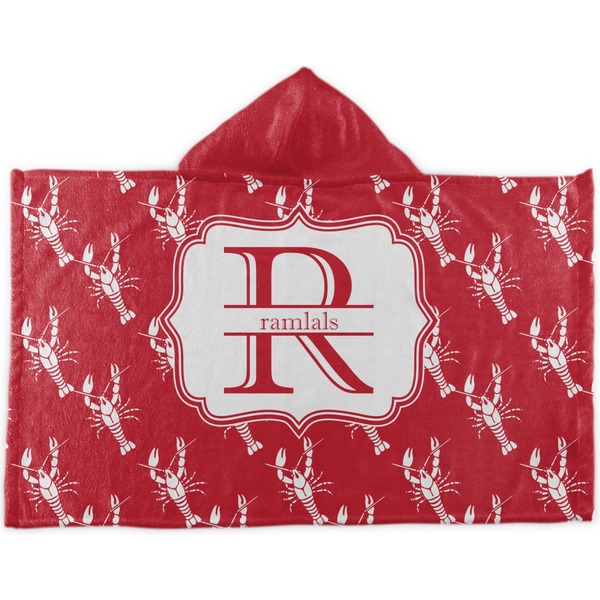 Custom Crawfish Kids Hooded Towel (Personalized)