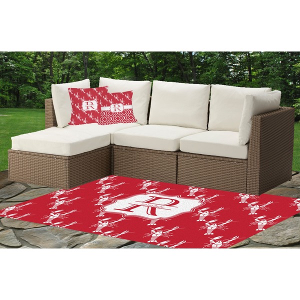 Crawfish Outdoor Mat & Cushions