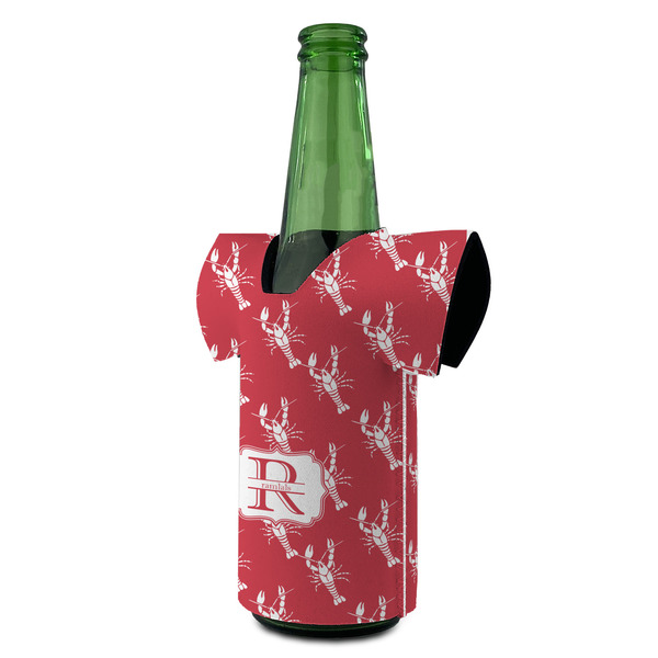 Crawfish Jersey Bottle Cooler - ANGLE (on bottle)