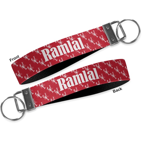 Crawfish Key-chain - Metal and Nylon - Front and Back