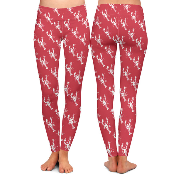 Crawfish Ladies Leggings - Front and Back