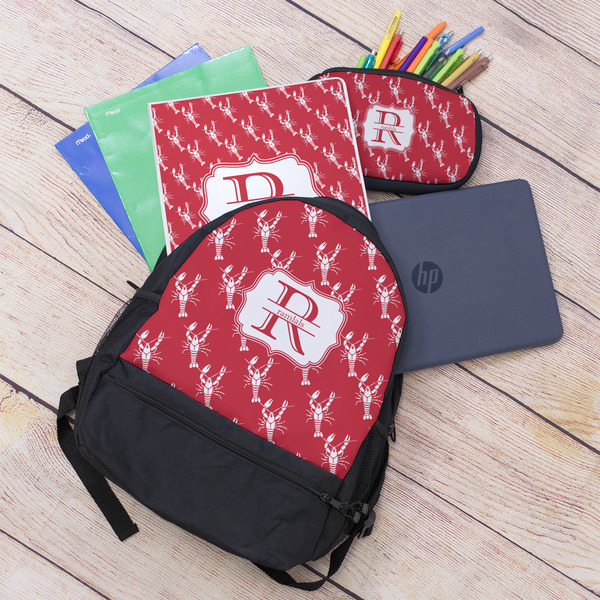 Crawfish Large Backpack - Black - With Stuff