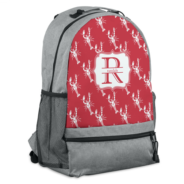 Custom Crawfish Backpack - Grey (Personalized)