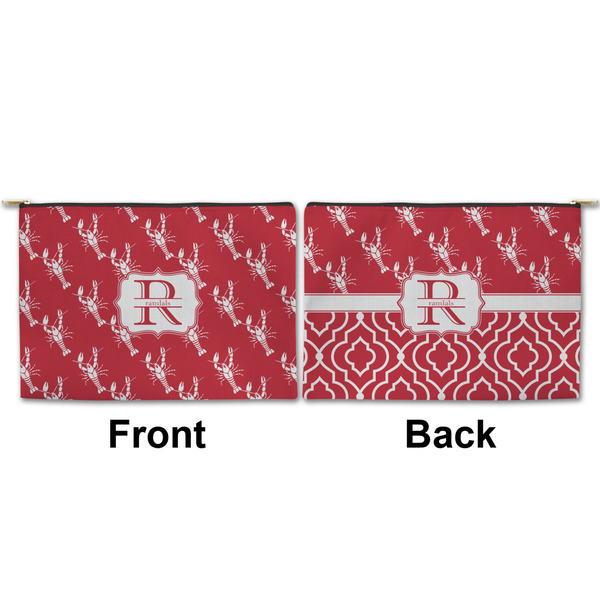 Crawfish Large Zipper Pouch Approval (Front and Back)