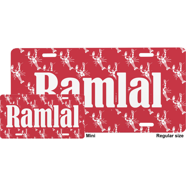 Crawfish License Plate (Sizes)