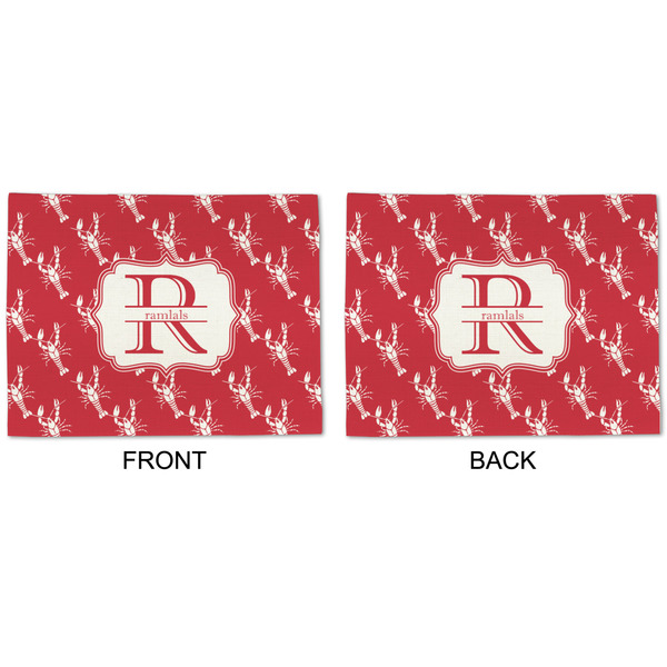 Crawfish Linen Placemat - APPROVAL (double sided)